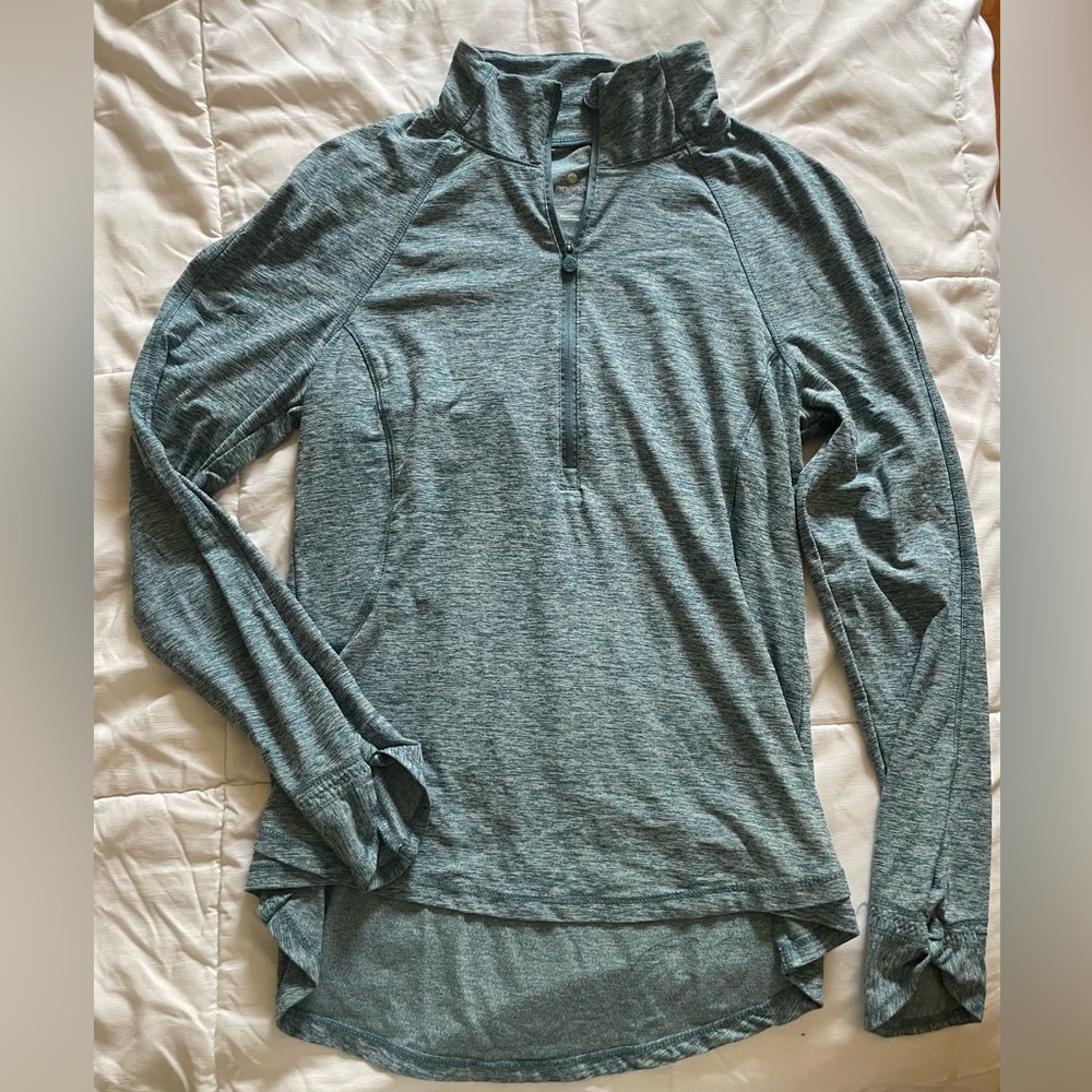 Blue Apana Quarter Zip Athletic Pullover